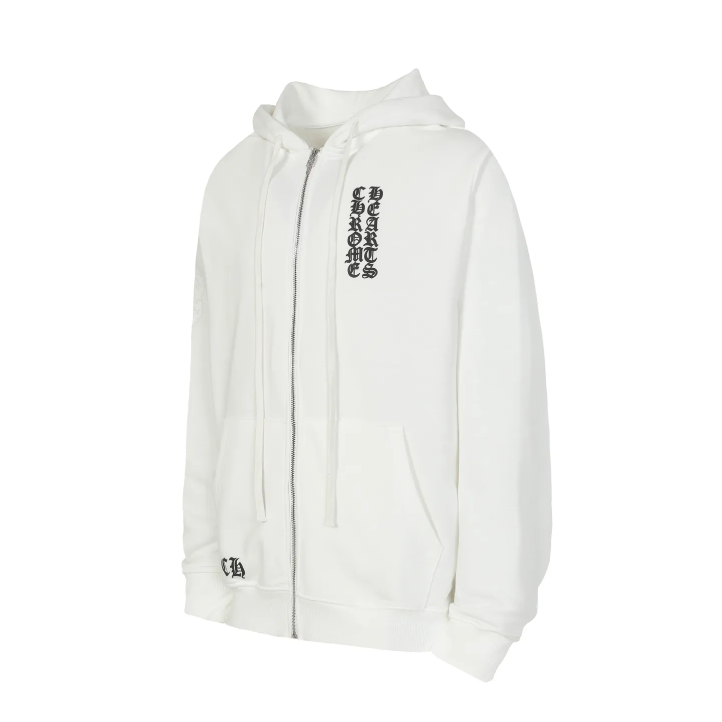 P250 cross-border model, please do not place an order if you are pursuing quality -Chrome Hearts/Chrome Hearts Sanskrit ghost print zipper sweatshirt cardigan jacket -High weight, high density and high quality. The wool is soft, delicate and skin-friendly. Soft and silky to the touch. Excellent warmth and skin-friendly properties. LXL